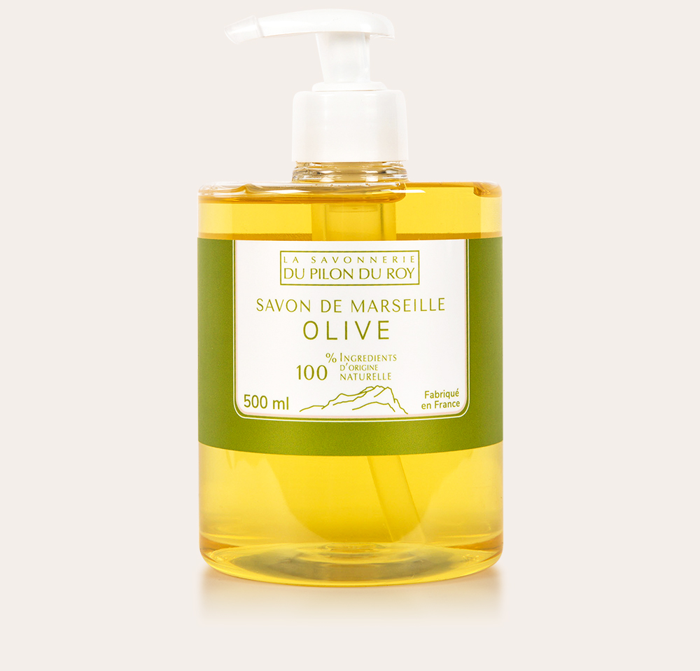 Savon liquide de Marseille à l’huile d’Olive Bio 500ml