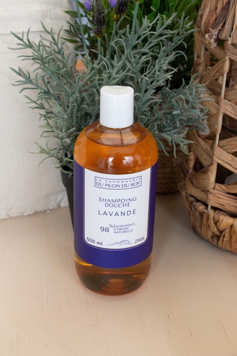 [SHLAV02] Shampoing-douche à l’huile d’Olive Bio et Lavande 500ml